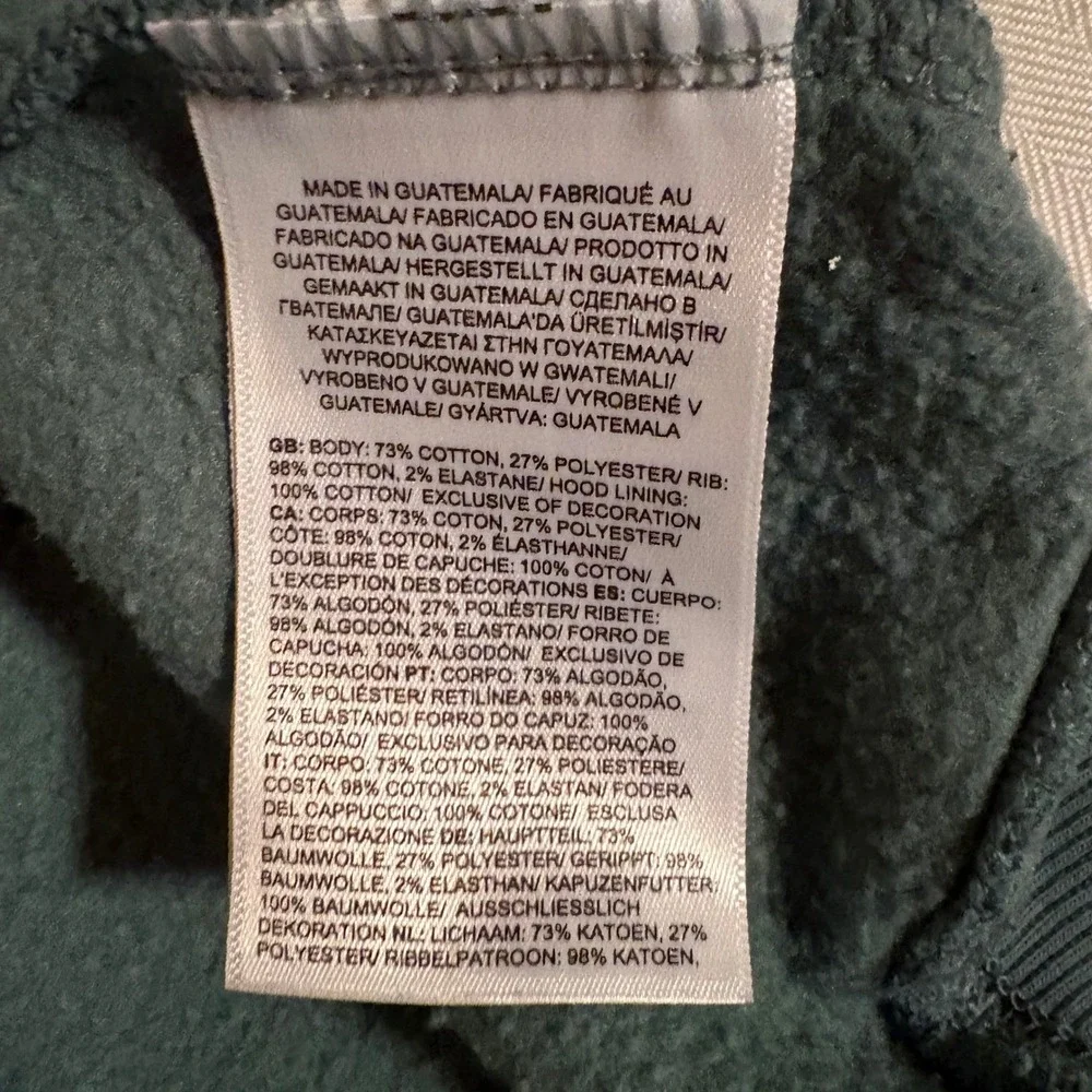 The North Face Jumbo‎ Half Dome Pullover Hoodie Sweatshirt Green Size large